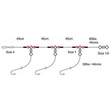 3Hook Flapper-3Up  Size 4