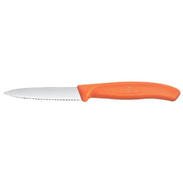VICTORINOX PARING KNIFE SERRATED ORANGE 3"