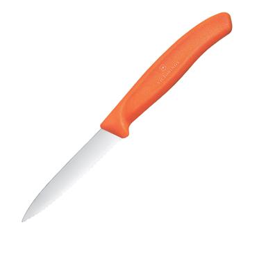 VICTORINOX SWISS CLASSIC PARING KNIFE SERRATED ORANGE 4"