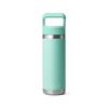 RAMBLER 18oz (532ML) STRAW BOTTLE SEAFOAM