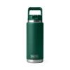 RAMBLER 18OZ (532ml) COLOUR STRAW BOTTLE BLACK FOREST GREEN