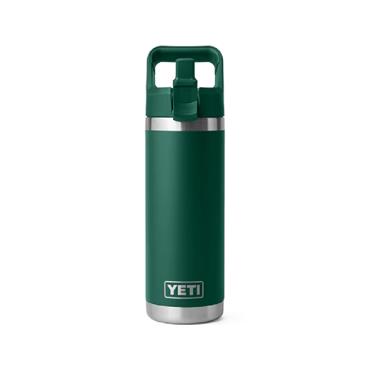 RAMBLER 18OZ (532ml) COLOUR STRAW BOTTLE BLACK FOREST GREEN