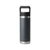 RAMBLER 18OZ (532ml) COLOUR STRAW BOTTLE CHARCOAL