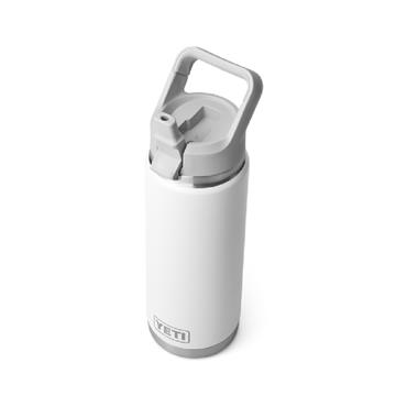RAMBLER 26OZ (760ML) STRAW BOTTLE WHITE