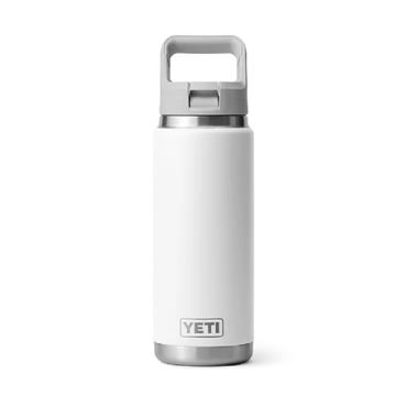 RAMBLER 26OZ (760ML) STRAW BOTTLE WHITE