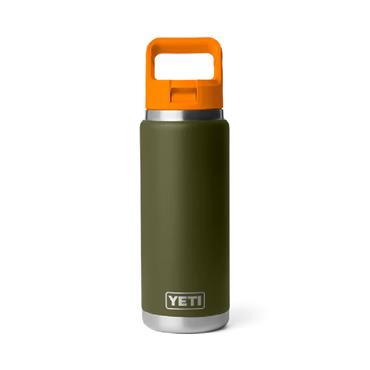 RAMBLER 26OZ 796ML C STRAW BOTTLE OLIVE/KING CRAB ORANGE