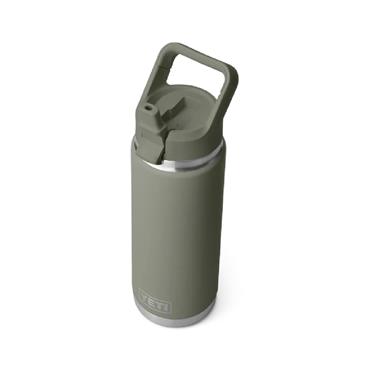 RAMBLER 26OZ 769ML C STRAW BOTTLE PAMPA GREEN
