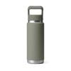 RAMBLER 26OZ 769ML C STRAW BOTTLE PAMPA GREEN
