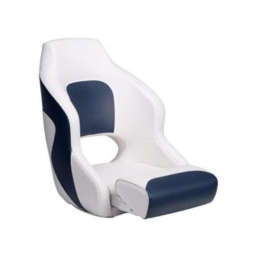 Captain boat seat deluxe duo white/navy