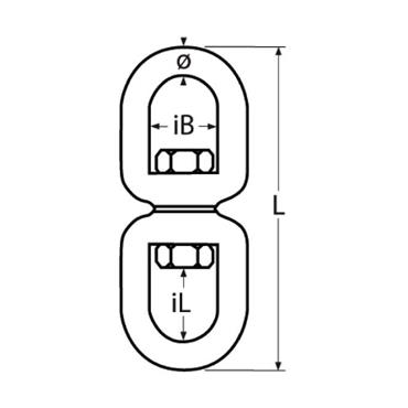 16MM S/S SWIVEL EYE & EYE