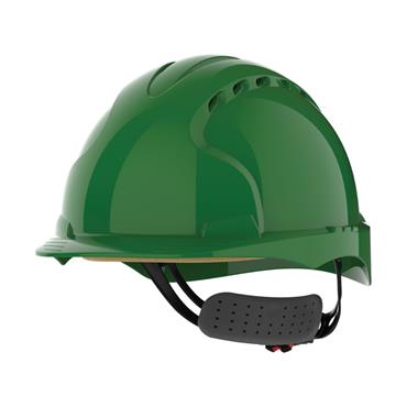JSP EVO 2 Vented Safety Helmet, Slip Ratchet Green