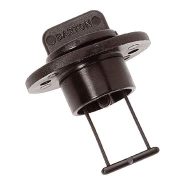 Barton Screw Drain Bung & Hull Fitting Black