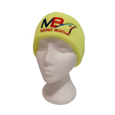 MB LOGO KNITTED BEANIE HAT FLORO YELLOW