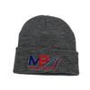 MB LOGO KNITTED BEANIE HAT GRANITE