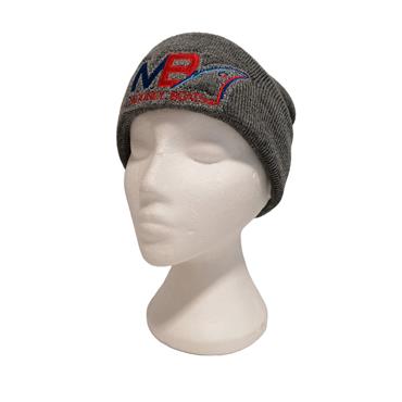 MB LOGO KNITTED BEANIE HAT GRANITE