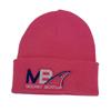 MB LOGO KNITTED BEANIE HAT TRUE PINK
