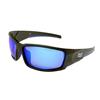 BIG DOG Manta wraparound Sunglasses Black/blue