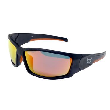BIG DOG Manta wraparound Sunglasses Black/Orange