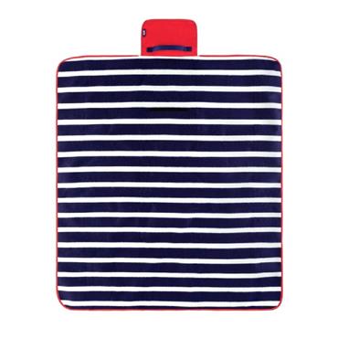 YELLO STRIPED FLEECE PICNIC RUG