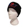 KNITTED TU BEANIE HAT BLACK MB LOGO