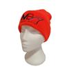 KNITTED TU BEANIE HAT ORANGE MB LOGO