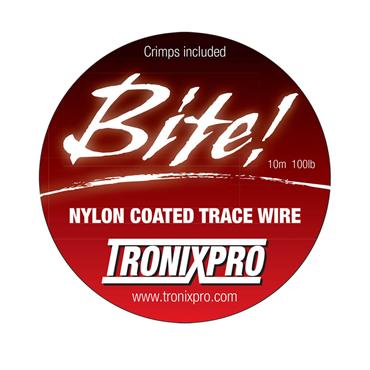 Tronixpro Wire Trace Line W/Crimps 100lb 10m 20 Crimps