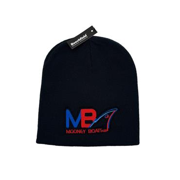MOONEY BOATS LOGO BEANIE HAT NAVY