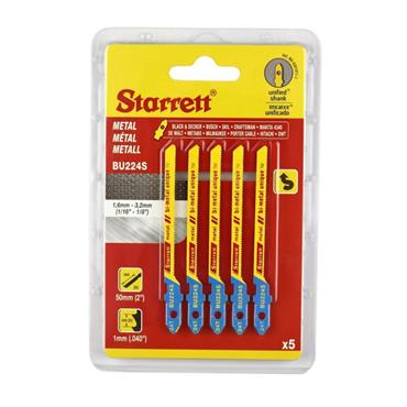 starrett Metal Cutting Jigsaw Blade 24tpi Scroll Cuts 5pk