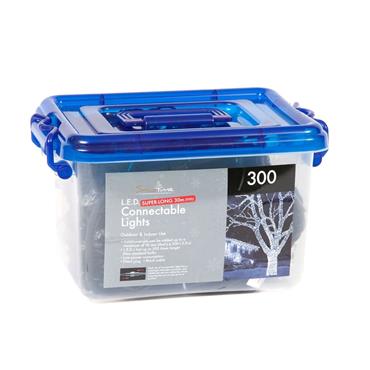 300 Connectable Lights Led Ice White Twinkle