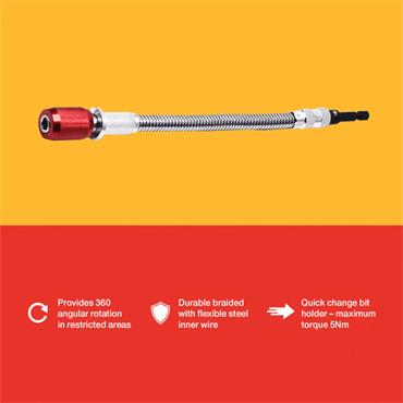 1/4" QUICK CHANGE FLEXIBLE DRIVE 240MM