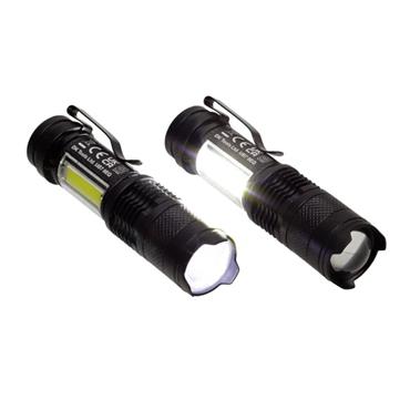 AMTECH MINI RECHARGABLE TORCH SET 2PC