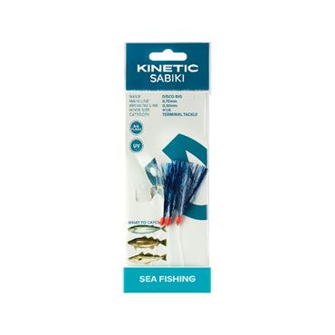 Kinetic Sabiki Disco Rig #1/0 Blue/White Flash 115cm