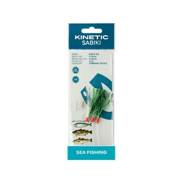 Kinetic Sabiki Disco Rig #1/0 Green/White Flash 115cm