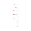 Kinetic Sabiki Disco Rig #1/0 Pink/White Flash 115cm