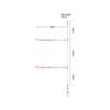 KINETIC SABIKI TOURNAMENT SPIN&TURN #1 120CM 0.60MM 0.50MM FIRE TIGER/GLOW 1PC