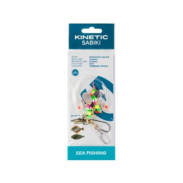 Kinetic Sabiki Advanced 360 Rig #1/0 Yellow/Green 120cm