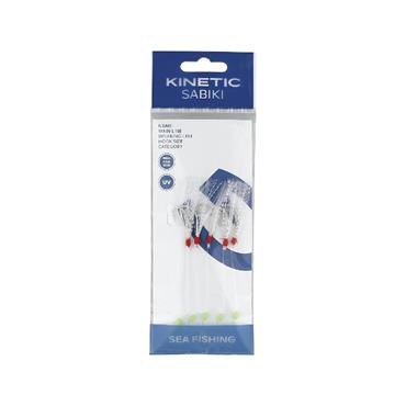 Kinetic Sabiki Nordic Mackerel Rig #1/0 Pearl/Crystal Flash 130cm