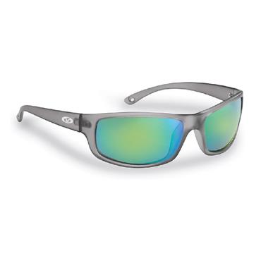 Flying Fisherman Slack Tide Sunglasses Granite Frame / Amber-Green Lens