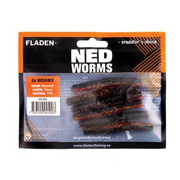 NED worm 6p 10cm Motoroil