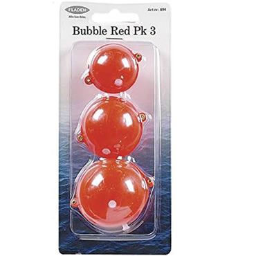 Cast bubble red Floats 3pcs