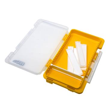 HTO Clip & Lock Case Large Compartment Yellow 17.5 x 10.5 x 2cm