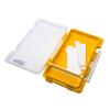 HTO Clip & Lock Case Large Compartment Yellow 17.5 x 10.5 x 2cm