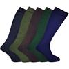 Man Basics Wellington Socks Size 7-12 Assorted
