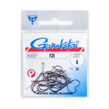 Gamakatsu F31 Barbed Black Nickel Hook