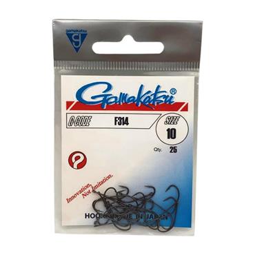 Gamakatsu F314 Hooks Carbon Steel Black