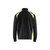 BLAKLADER 1/2 ZIP SWEATSHIRT BLACK/HIVIS YELLOW