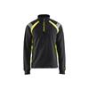 BLAKLADER 1/2 ZIP SWEATSHIRT BLACK/HIVIS YELLOW