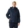 W CREW HOODED PILE JACKET NAVY