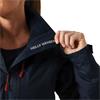 W CREW HOODED PILE JACKET NAVY