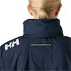W CREW HOODED PILE JACKET NAVY